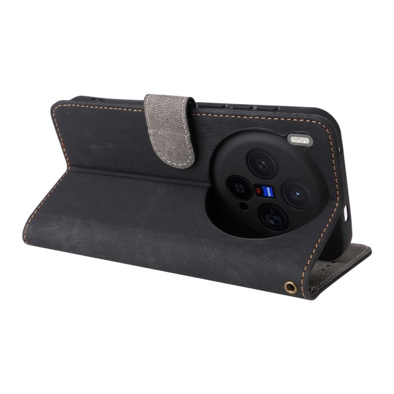 Housse Vivo X300 Effet Daim à Lanière