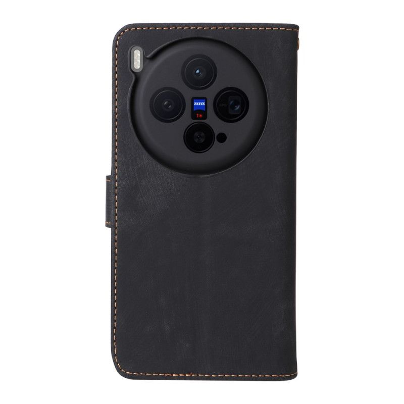 Housse Vivo X300 Effet Daim à Lanière