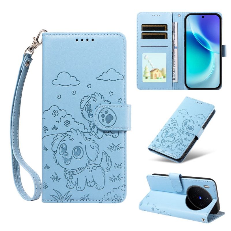 Housse Vivo X300 Protection RFID Gravure Chien