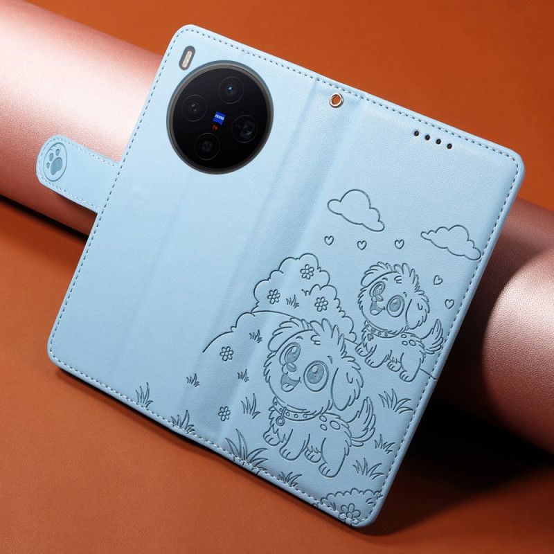 Housse Vivo X300 Protection RFID Gravure Chien