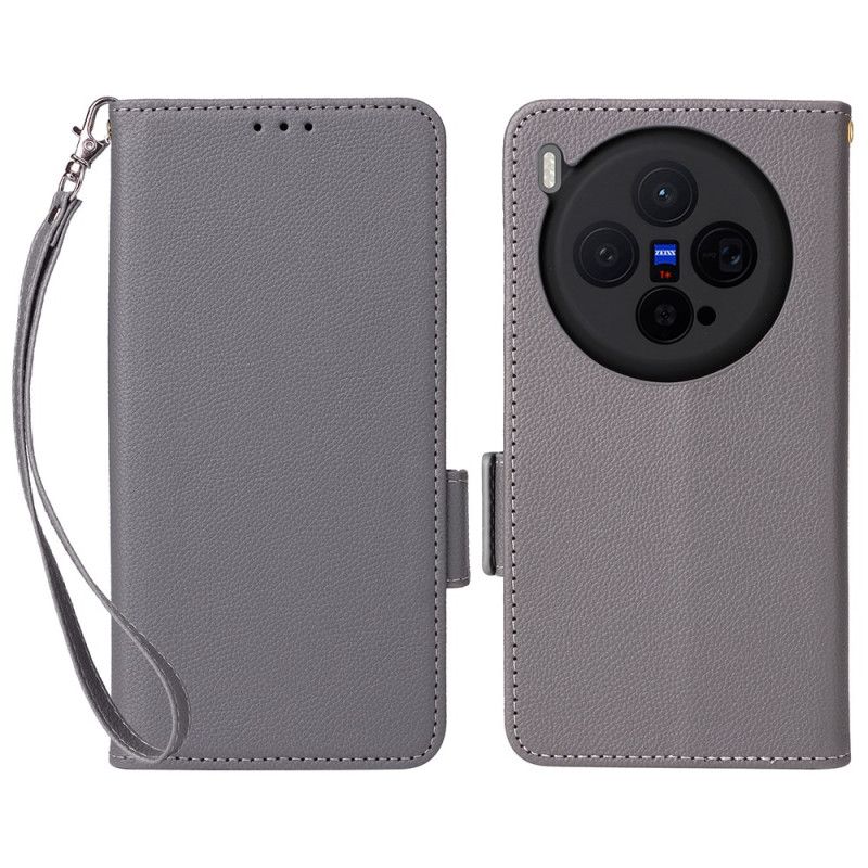 Housse Vivo X300 Simili Cuir à Lanière