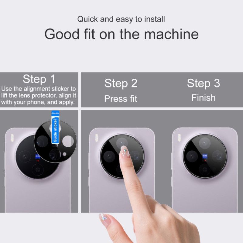 Lentille de Protection en Verre Trempé pour Vivo X300 (version noire)