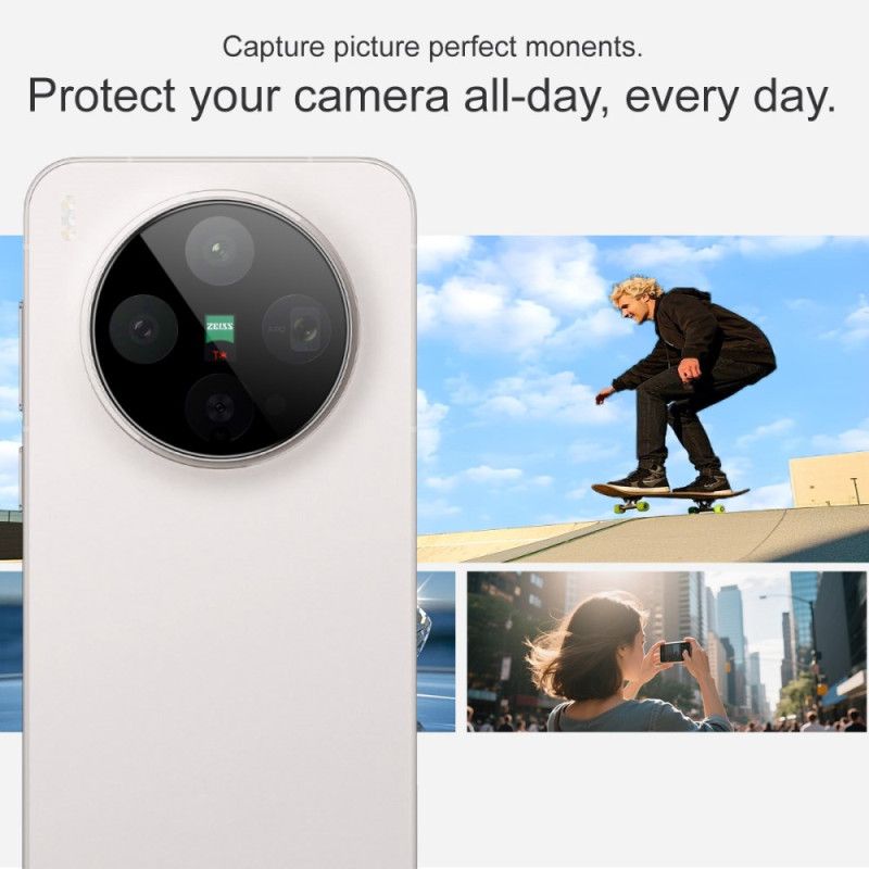 Lentille de Protection en Verre Trempé pour Vivo X300 (version noire)