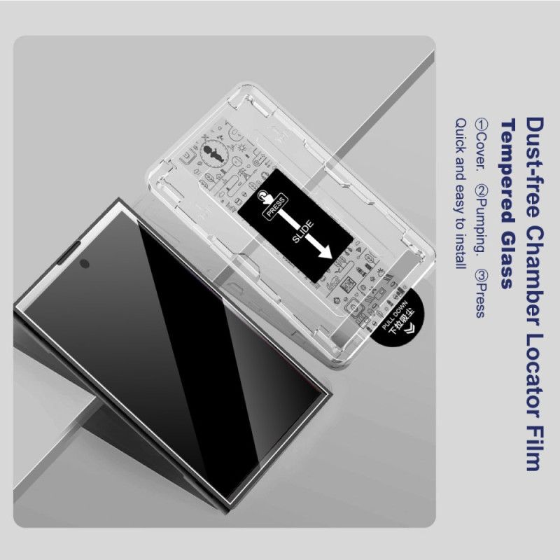 Protection en Verre Trempé pour Écran Vivo X300 Cadre d'Installation (compatible déverrouillage par empreinte)