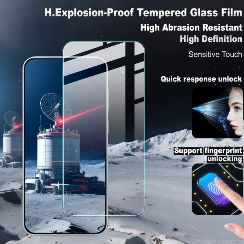 Protection en Verre Trempé en Verre Trempé pour Vivo X300 IMAK (Déverrouillage par empreinte digitale)