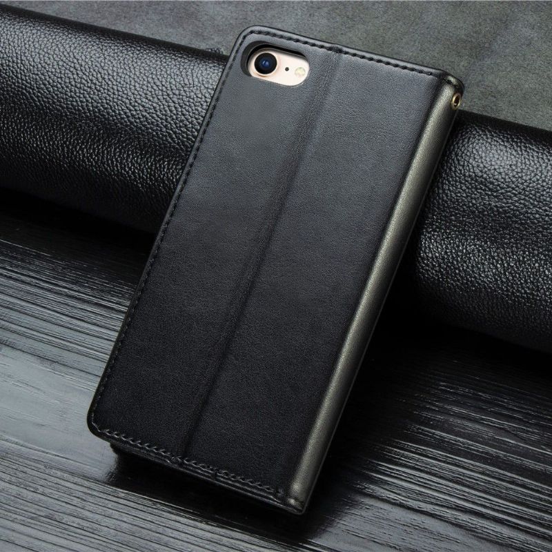 Housse iPhone SE / 8 / 7 simili cuir avec fonction support