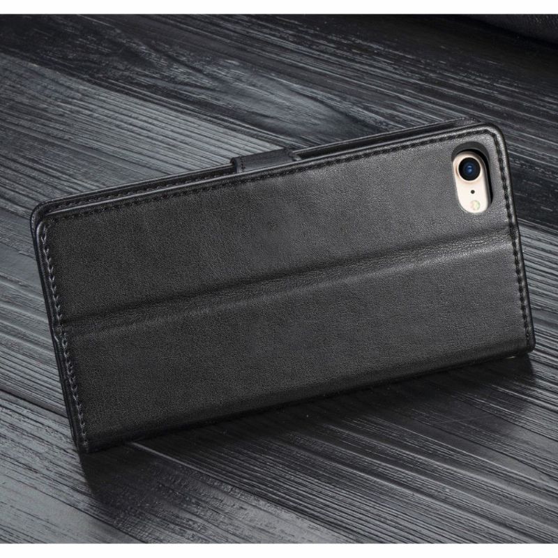 Housse iPhone SE / 8 / 7 simili cuir avec fonction support
