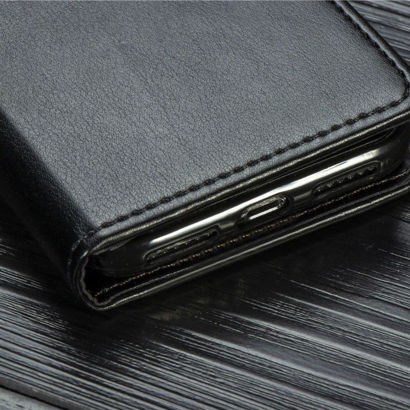 Housse iPhone SE / 8 / 7 simili cuir avec fonction support