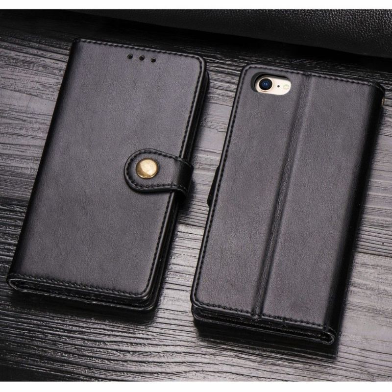 Housse iPhone SE / 8 / 7 simili cuir avec fonction support