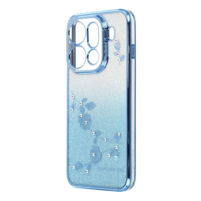 Coque Oppo Find X9 Pro 5G Fleurs et Strass KADEM