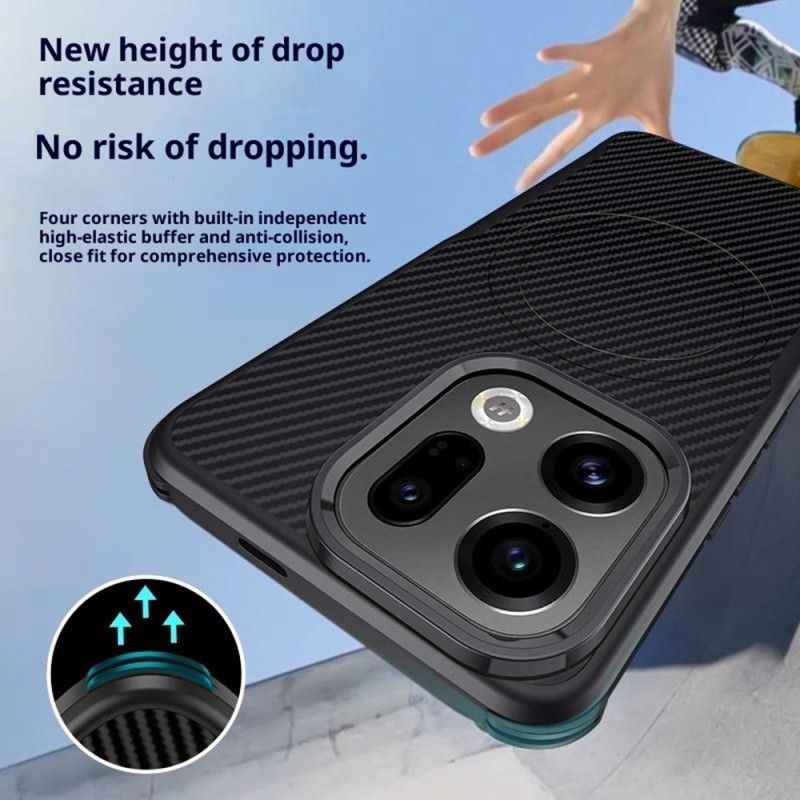 Coque Oppo Find X9 Pro 5G MagSafe Fibre Carbone