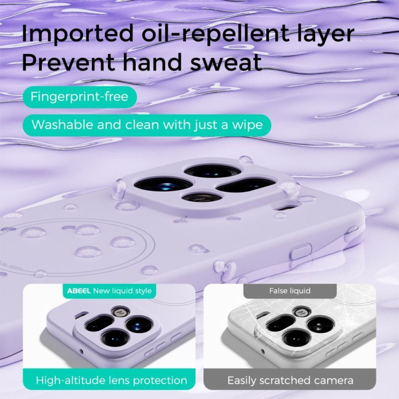 Coque Oppo Find X9 Pro 5G MagSafe Silicone Liquide ABEEL