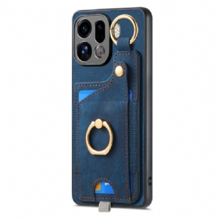 Coque Oppo Find X9 Pro 5G Porte-Cartes et Anneau-Support