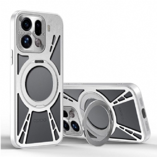 Coque Oppo Find X9 Pro 5G Support Magnétique Rotatif et Dissipation Thermique