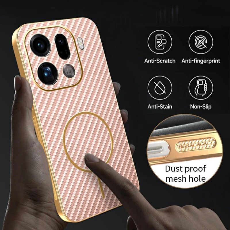 Coque Oppo Find X9 Pro 5G Texture Fibre de Carbone