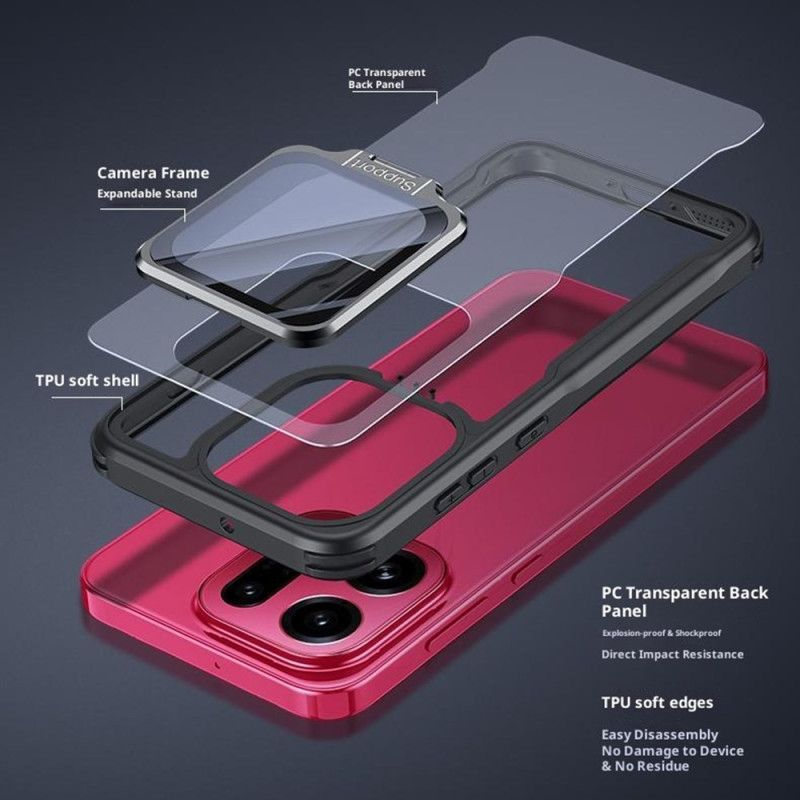 Coque Oppo Find X9 Pro 5G Transparente avec Support et Protection Caméra