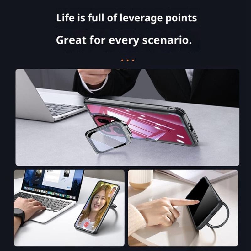 Coque Oppo Find X9 Pro 5G Transparente avec Support et Protection Caméra