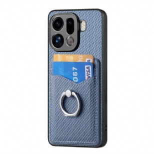 Coque Oppo Find X9 Pro Anneau-Support et Porte-Cartes