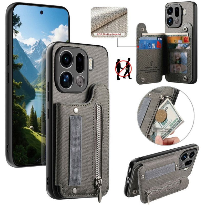 Coque Oppo Find X9 Pro Portefeuille RFID