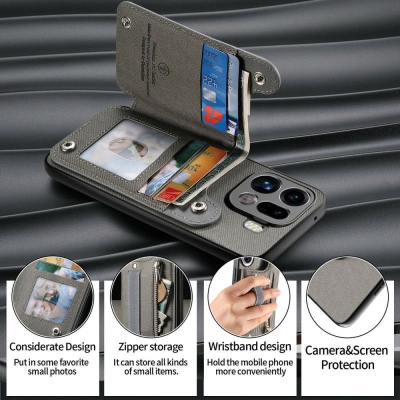 Coque Oppo Find X9 Pro Portefeuille RFID