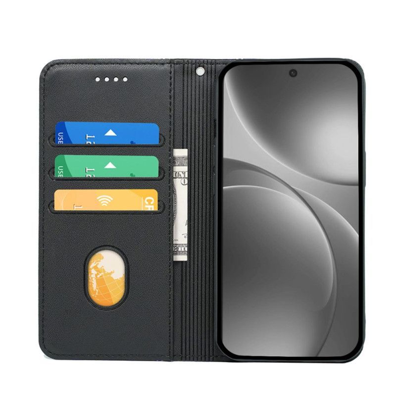 Flip Cover Oppo Find X9 Pro 5G Liseré avec Lanière