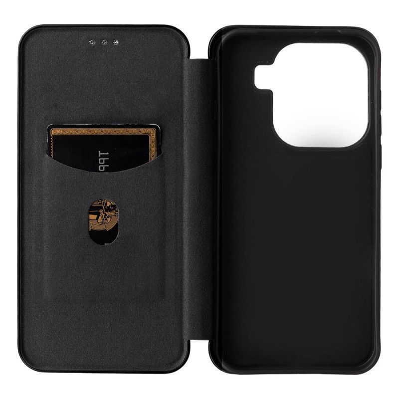 Flip Cover Oppo Find X9 Pro 5G Texture Fibre de Carbone