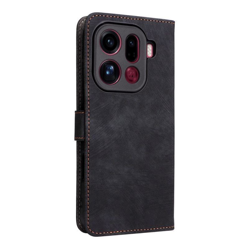 Housse Oppo Find X9 Pro 5G Effet Daim à Lanière