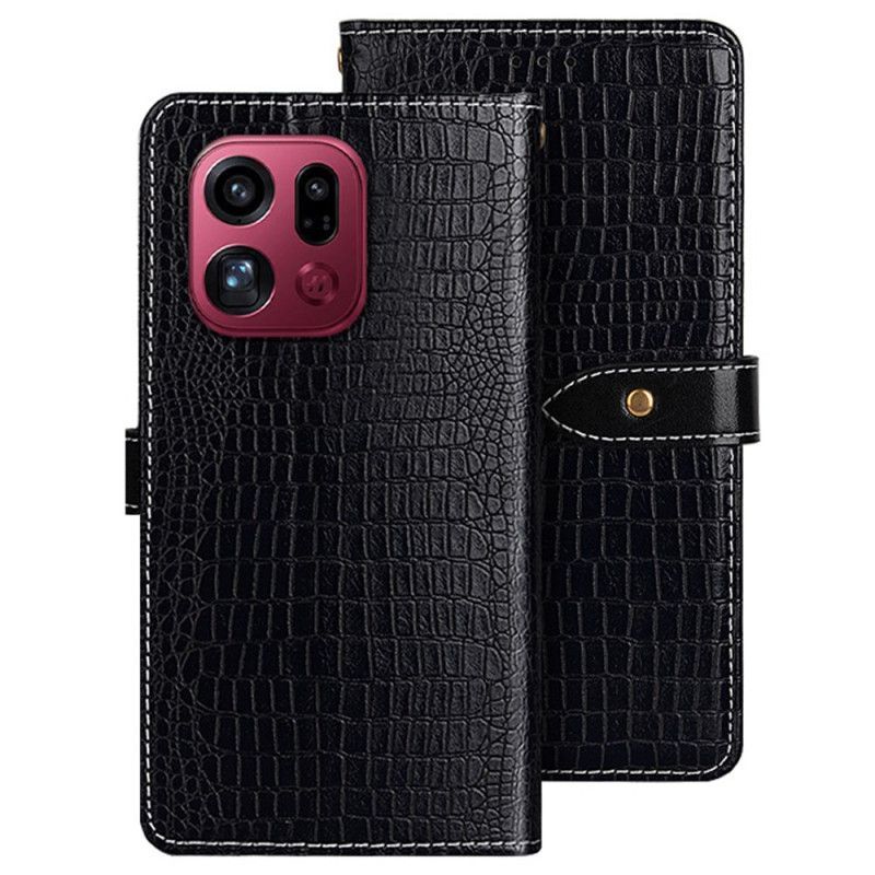 Housse Oppo Find X9 Pro 5G Texture Crocodile IDEWEI