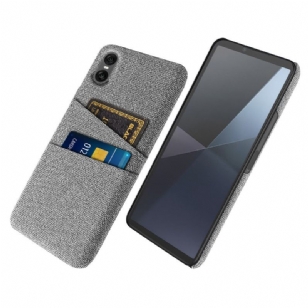 Coque Sony Xperia 10 VII Porte-Cartes Tissu