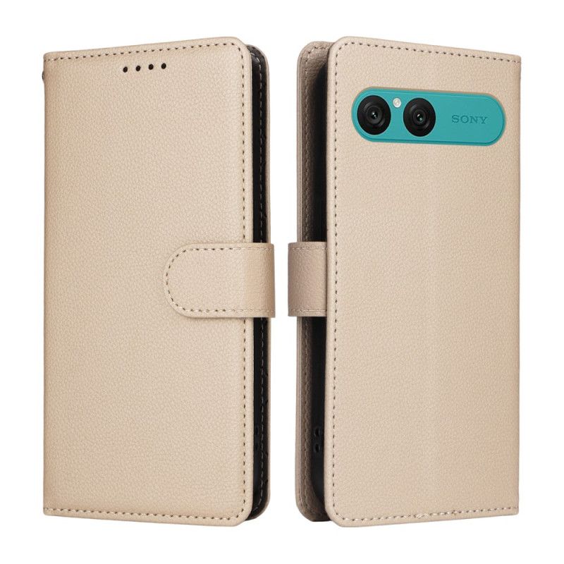 Housse Sony Xperia 10 VII Effet Cuir et Blocage RFID