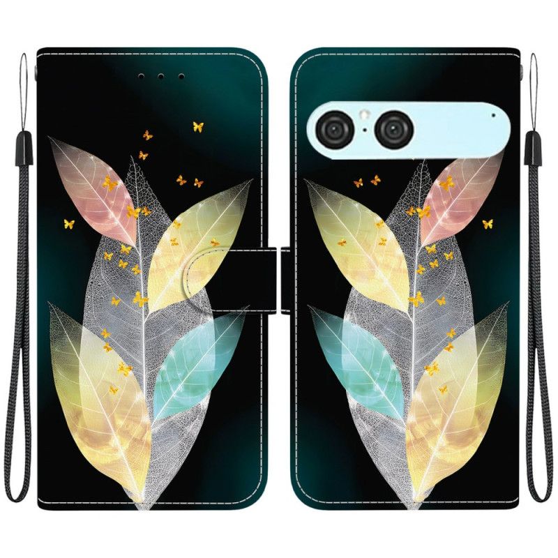 Housse Sony Xperia 10 VII Feuilles Colorées