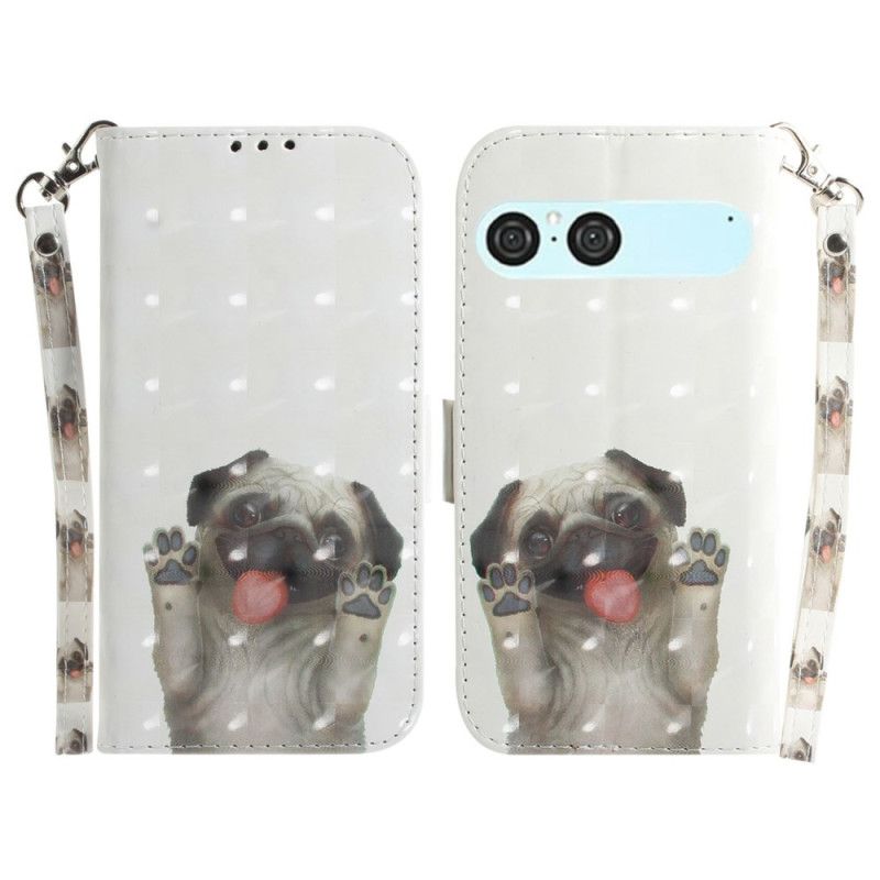 Housse Sony Xperia 10 VII Motif Carlin à Lanière