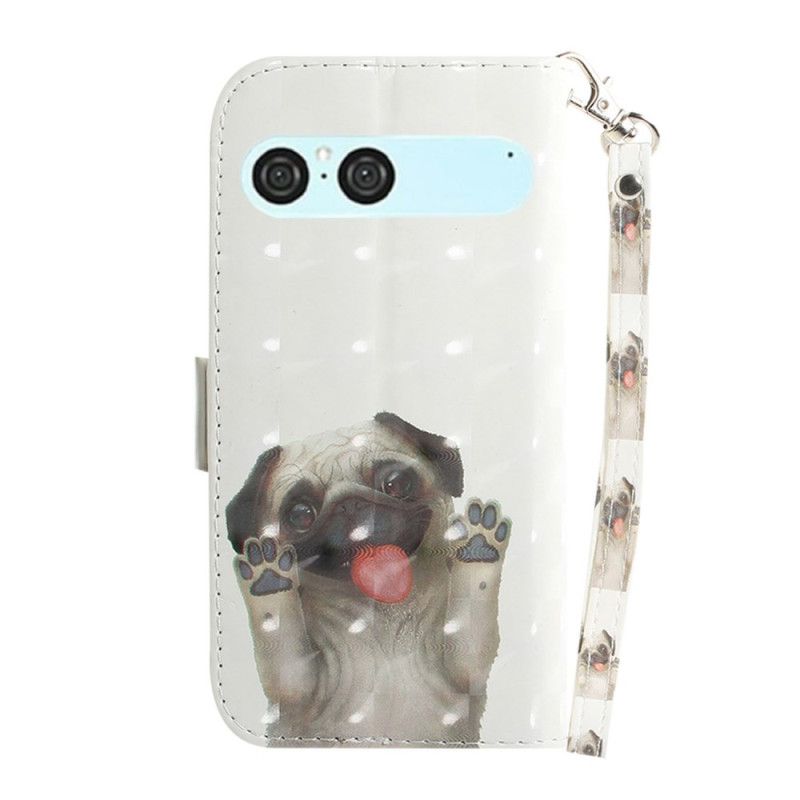 Housse Sony Xperia 10 VII Motif Carlin à Lanière