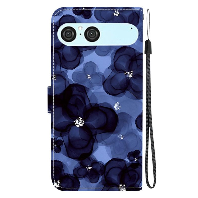 Housse Sony Xperia 10 VII Motif Floral Bleu