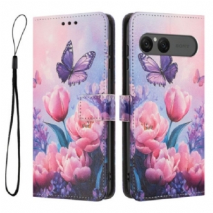 Housse Sony Xperia 10 VII Motif Floral Rose