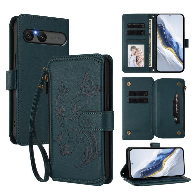 Housse Sony Xperia 10 VII Portefeuille RFID Floral