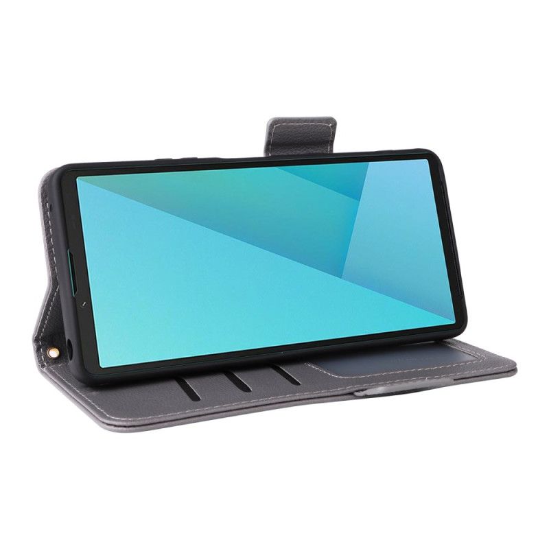 Housse Sony Xperia 10 VII Simili Cuir à Lanière