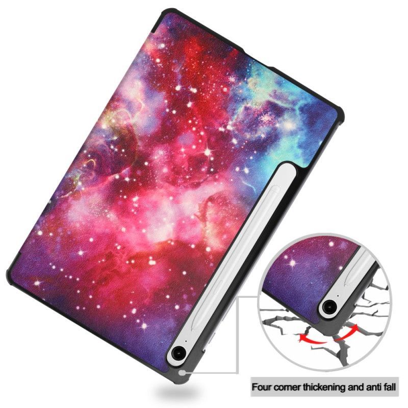 Smart Case Samsung Galaxy Tab S10 Lite Renforcée Porte-Stylet Cosmos