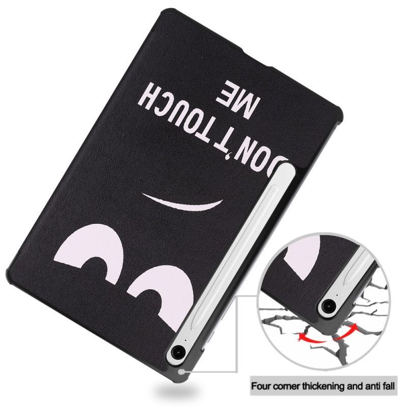 Smart Case Samsung Galaxy Tab S10 Lite Renforcée Porte-Stylet Don't Touch