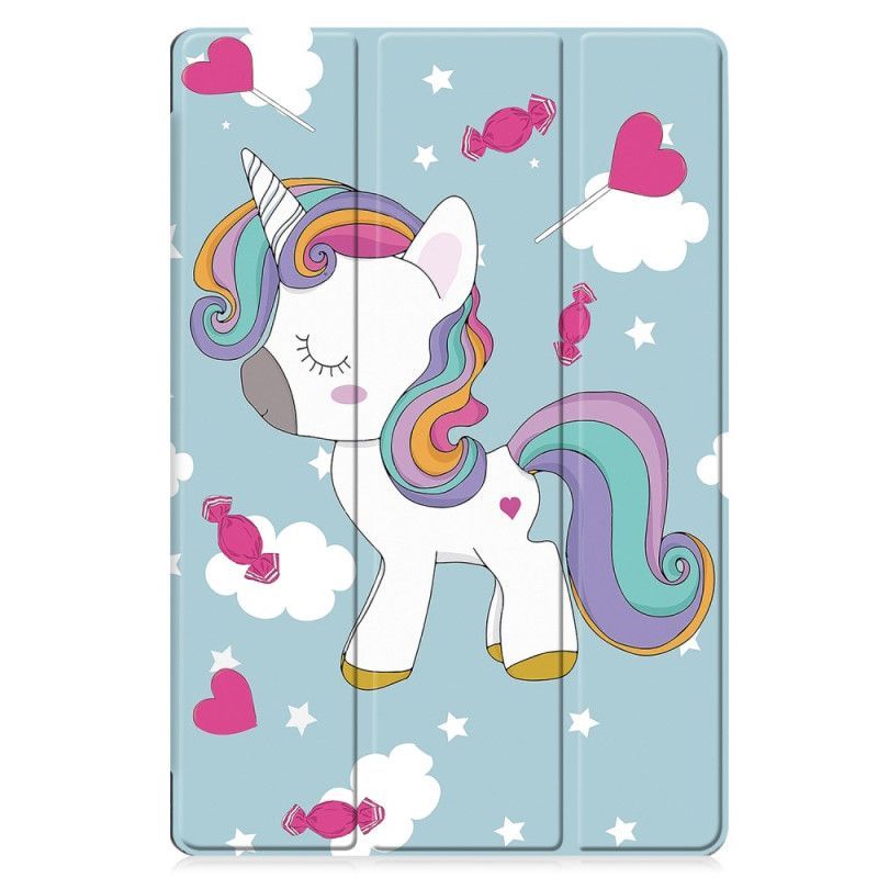 Smart Case Samsung Galaxy Tab S10 Lite Renforcée Porte-Stylet Licorne