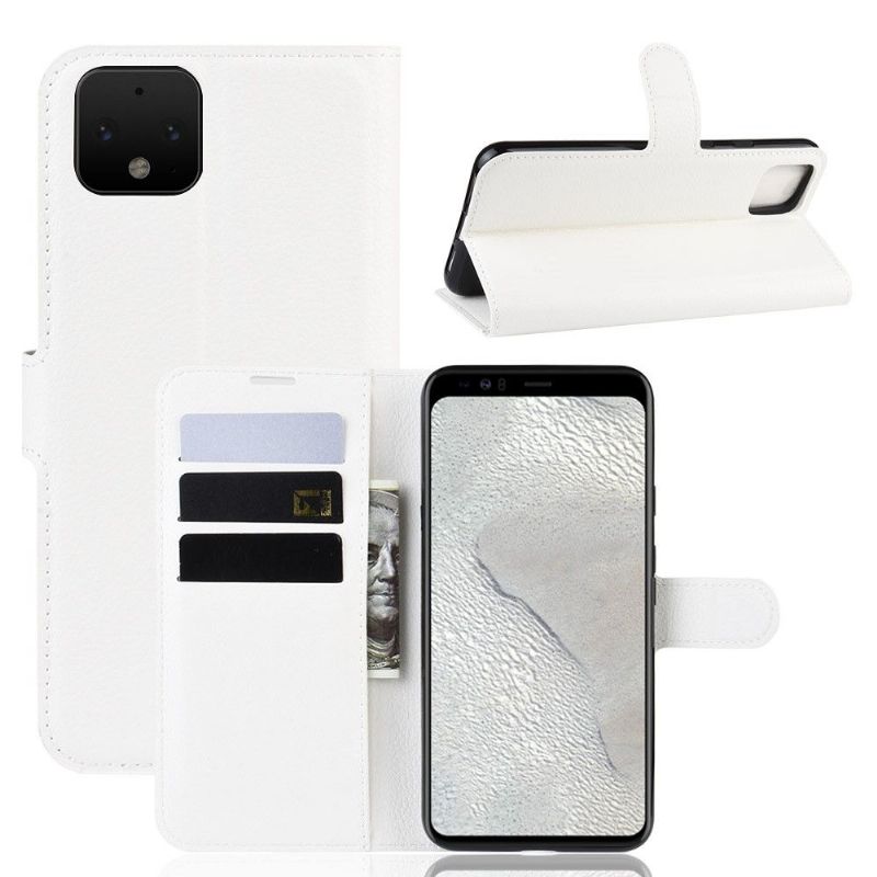 Google Pixel 4 - Housse style cuir portefeuille