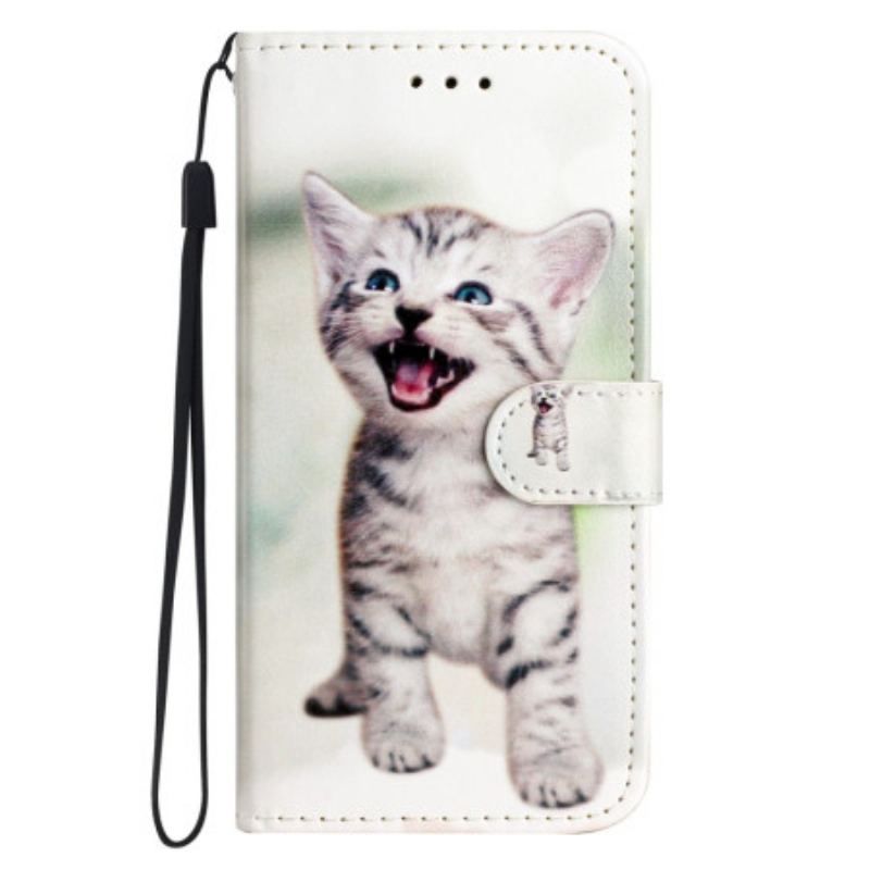 Housse Xiaomi Redmi A1 Petit Chaton à Lanière