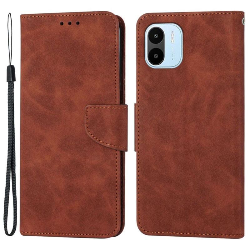 Housse Xiaomi Redmi A1 Solid Color Lanière