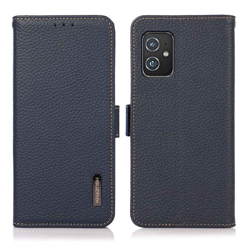 Housse Asus Zenfone 8 Cuir Grainé KHAZNEH