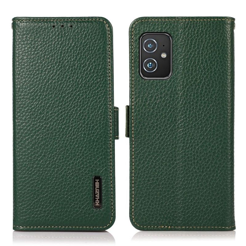 Housse Asus Zenfone 8 Cuir Grainé KHAZNEH