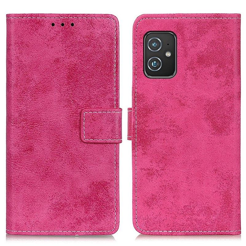 Housse Asus Zenfone 8 Cyrius simili cuir vintage