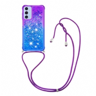 Coque à Cordon Samsung Galaxy A17 4G / 5G Gradient Paillettes