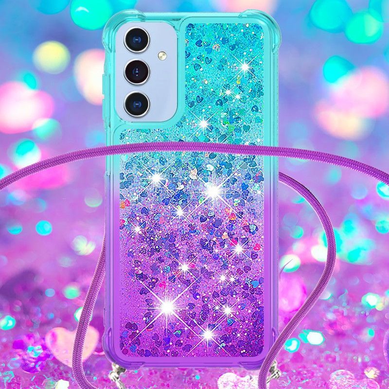 Coque à Cordon Samsung Galaxy A17 4G / 5G Gradient Paillettes