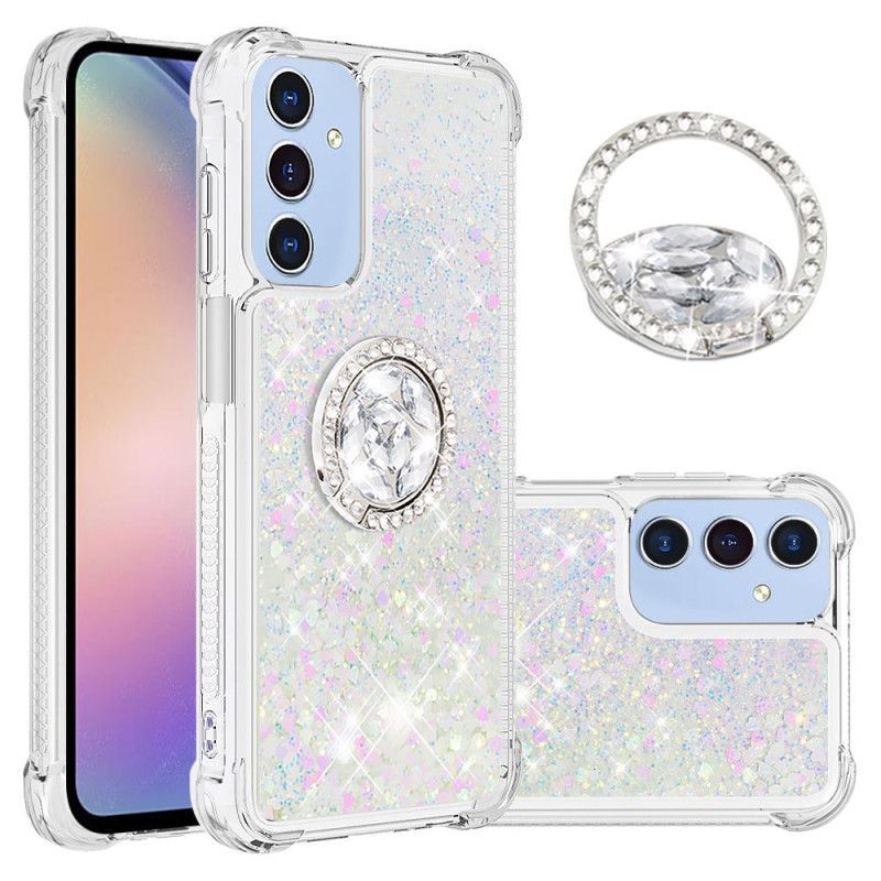 Coque Samsung Galaxy A17 4G / 5G Anneau-Support Paillettes
