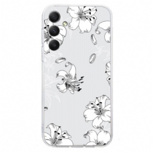 Coque Samsung Galaxy A17 4G / 5G Fleurs Blanches